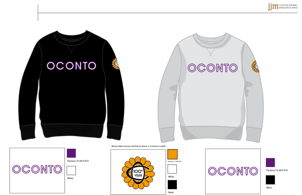 Oconto 100th Year Crewneck